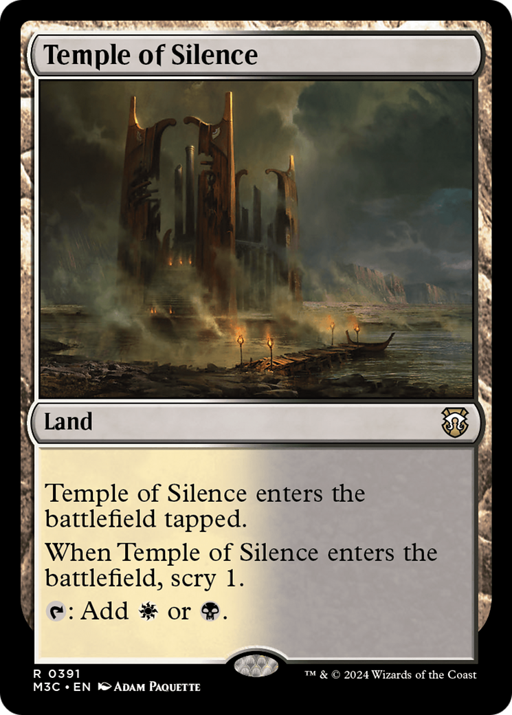 Temple of Silence (Ripple Foil) [Modern Horizons 3 Commander] | Lots Moore NSW