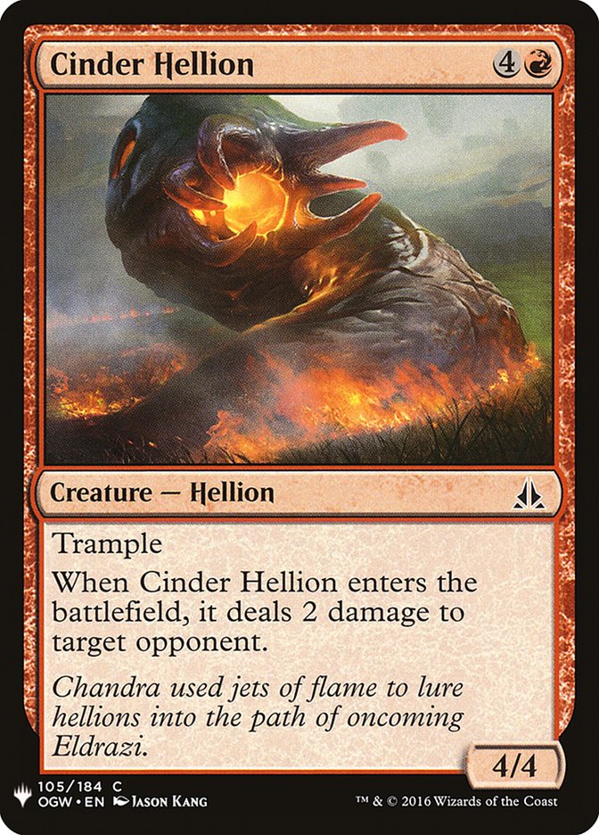 Cinder Hellion [Mystery Booster] | Lots Moore NSW