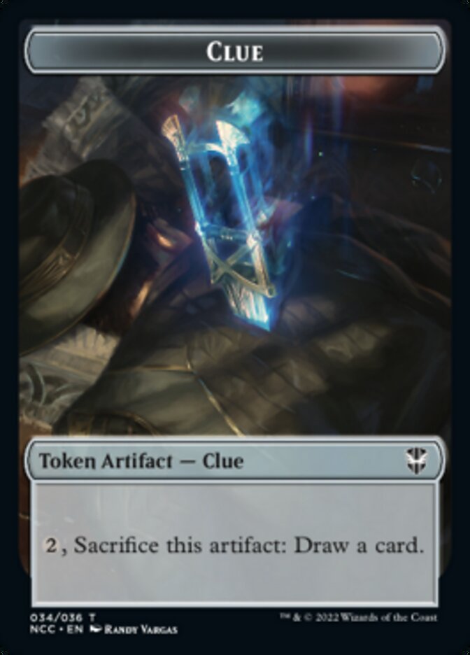 Clue // Copy Double-Sided Token [Streets of New Capenna Commander Tokens] | Lots Moore NSW