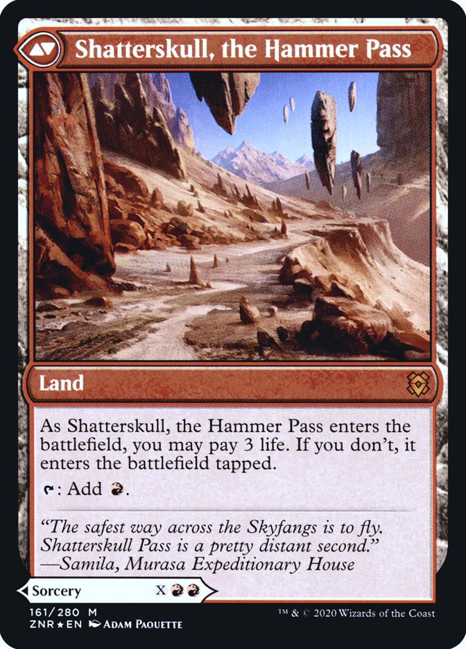 Shatterskull Smashing // Shatterskull, the Hammer Pass [Zendikar Rising Prerelease Promos] | Lots Moore NSW