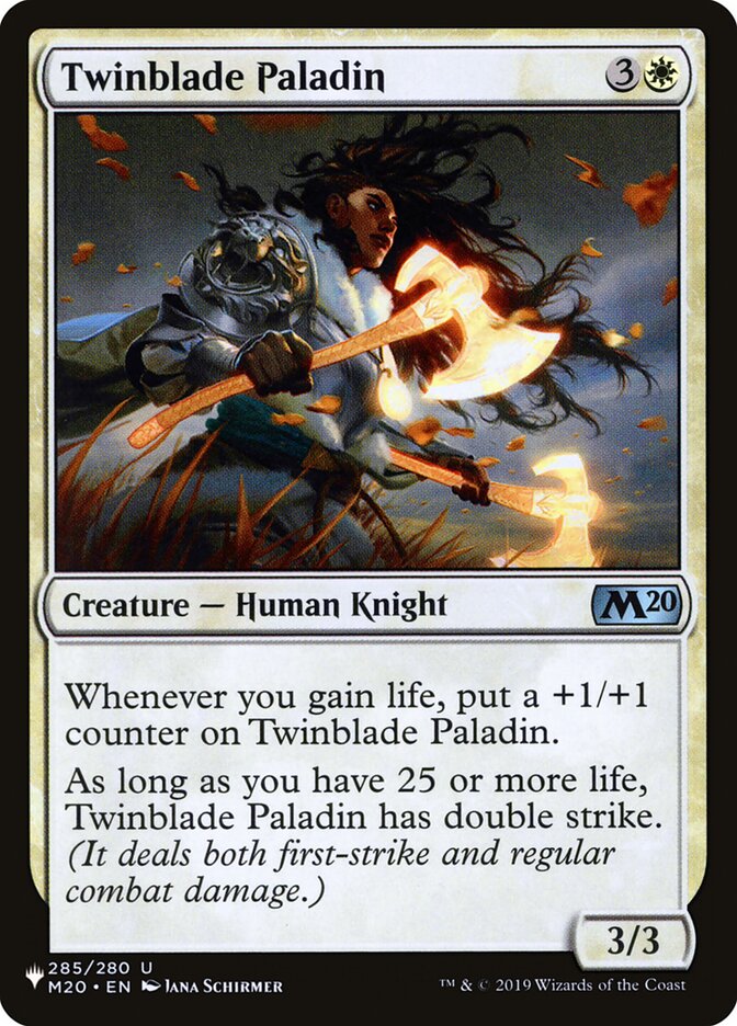 Twinblade Paladin [The List] | Lots Moore NSW