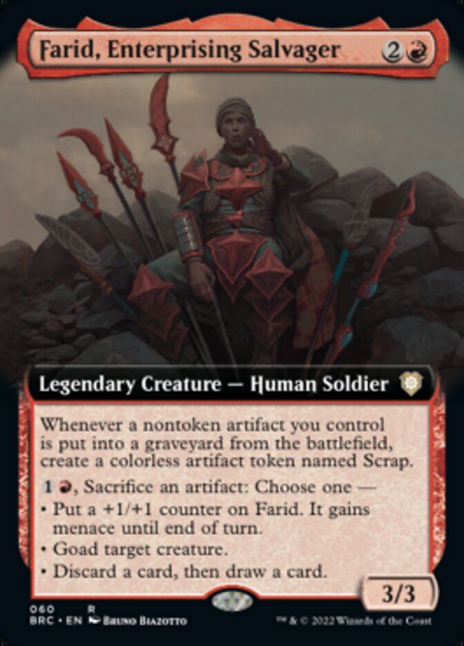 Farid, Enterprising Salvager (Extended Art) [The Brothers' War Commander] | Lots Moore NSW