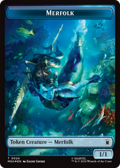 Council of Reeds (024) // Merfolk (024) Double-Sided Token (Surge Foil) [Marvel Super Heroes Commander Tokens] | Lots Moore NSW