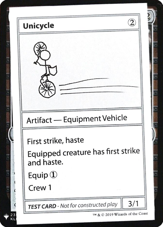 Unicycle [Mystery Booster Playtest Cards] | Lots Moore NSW