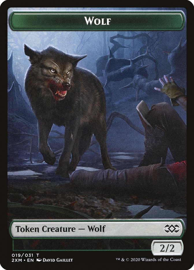 Wolf Token [Double Masters Tokens] | Lots Moore NSW