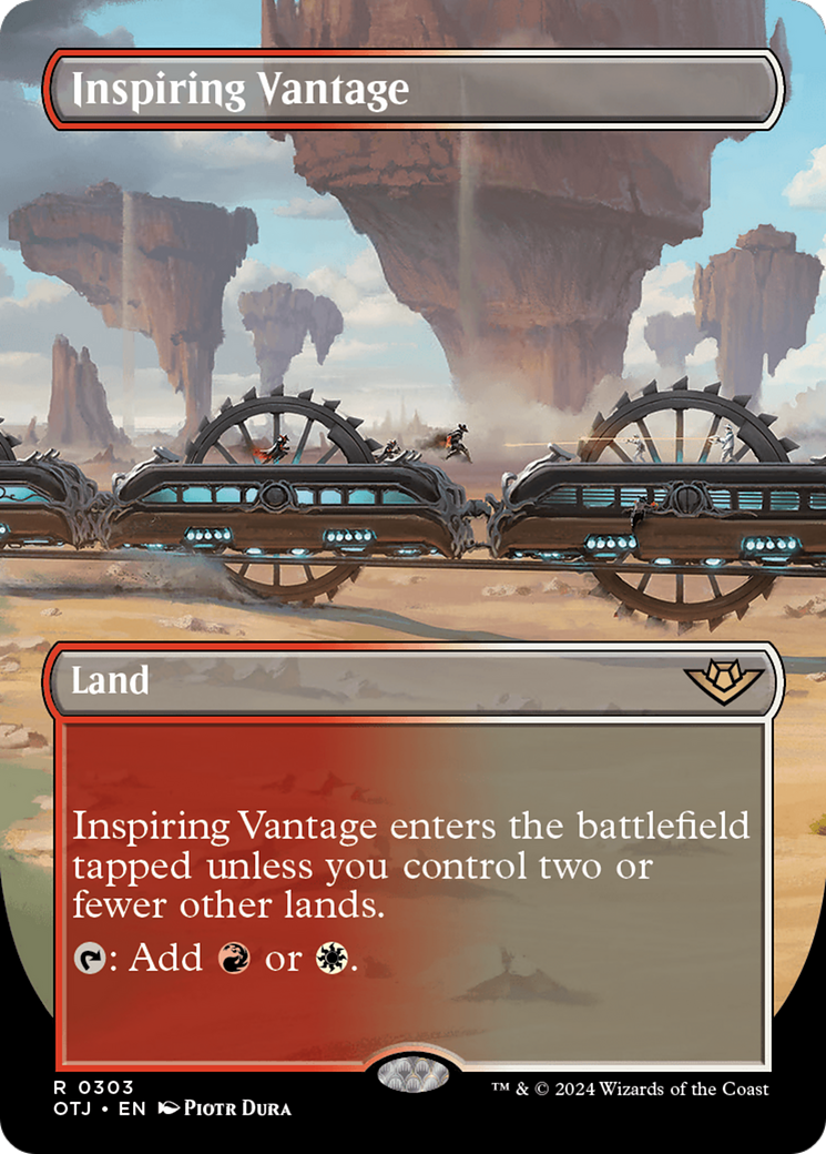 Inspiring Vantage (Borderless) [Outlaws of Thunder Junction] | Lots Moore NSW