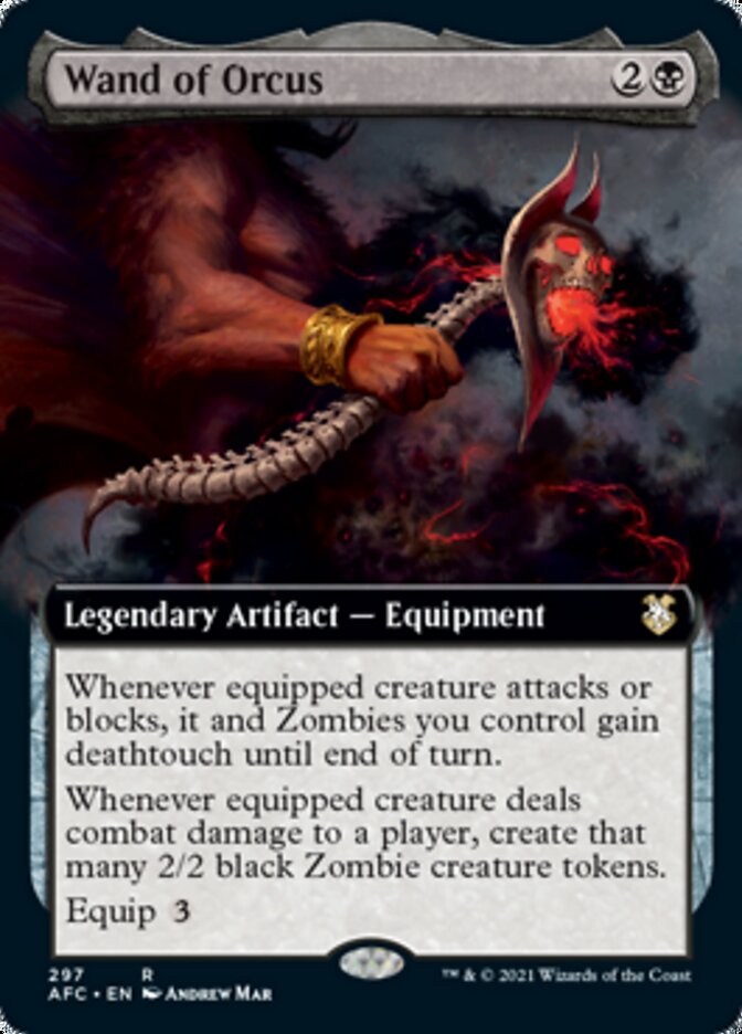 Wand of Orcus (Extended Art) [Dungeons & Dragons: Adventures in the Forgotten Realms Commander] | Lots Moore NSW