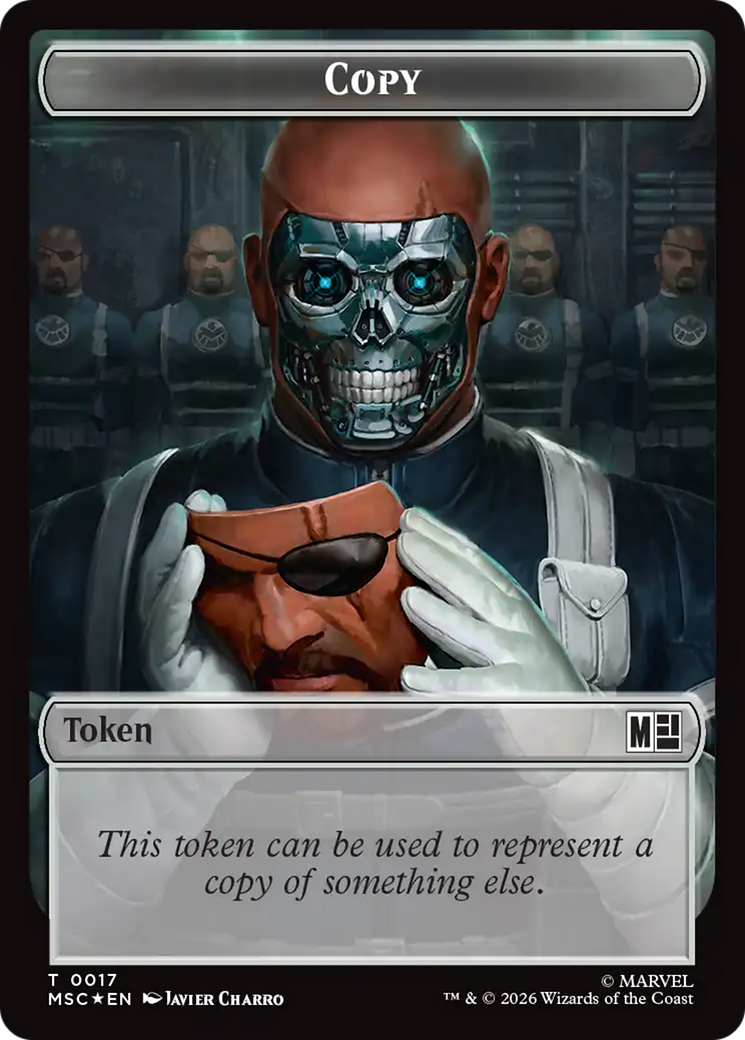 Copy (017) // Wall (019) Double-Sided Token (Surge Foil) [Marvel Super Heroes Commander Tokens] | Lots Moore NSW