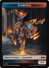 Elemental (0027) // Monk Double-Sided Token [Tarkir: Dragonstorm Commander Tokens] | Lots Moore NSW
