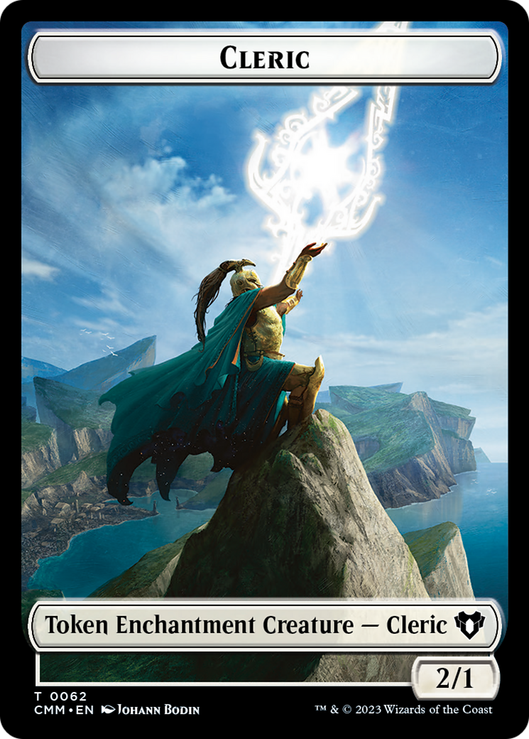 Elf Warrior // Cleric Double-Sided Token [Commander Masters Tokens] | Lots Moore NSW