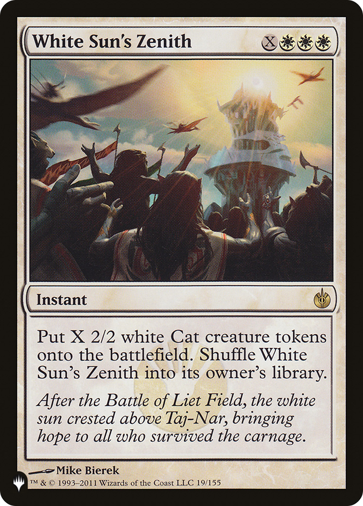 White Sun's Zenith [The List] | Lots Moore NSW