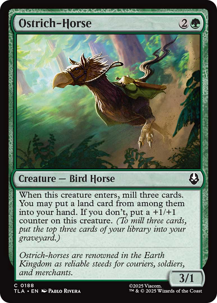 Ostrich-Horse [Avatar: The Last Airbender] | Lots Moore NSW