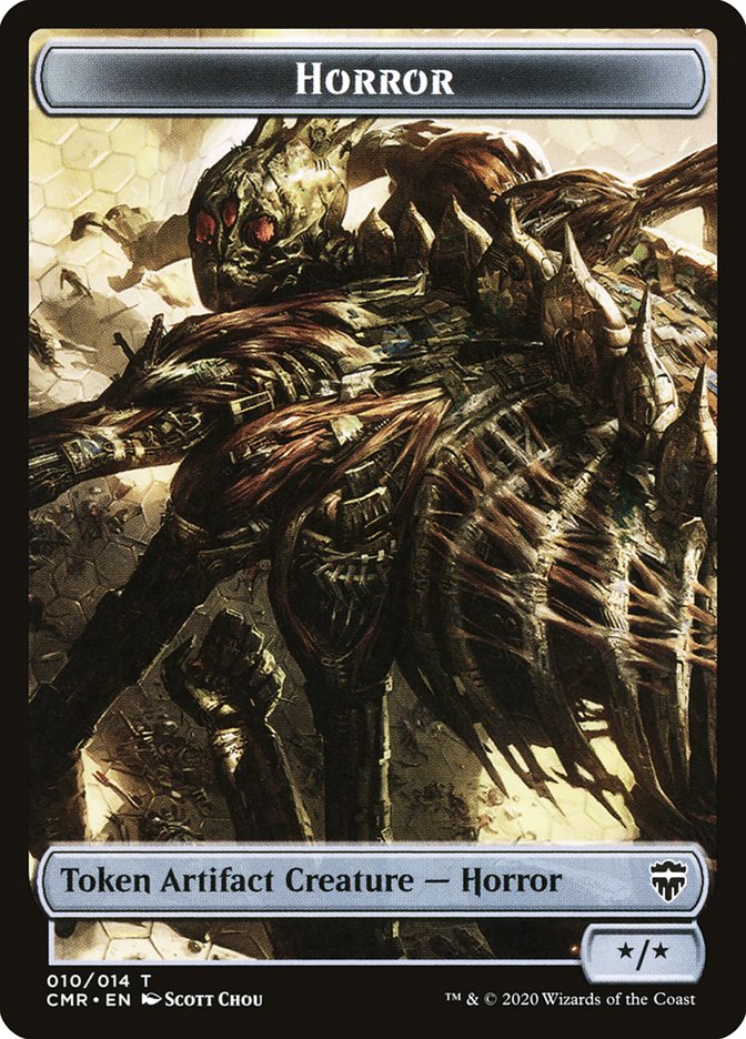 Angel // Horror Double-Sided Token [Commander Legends Tokens] | Lots Moore NSW