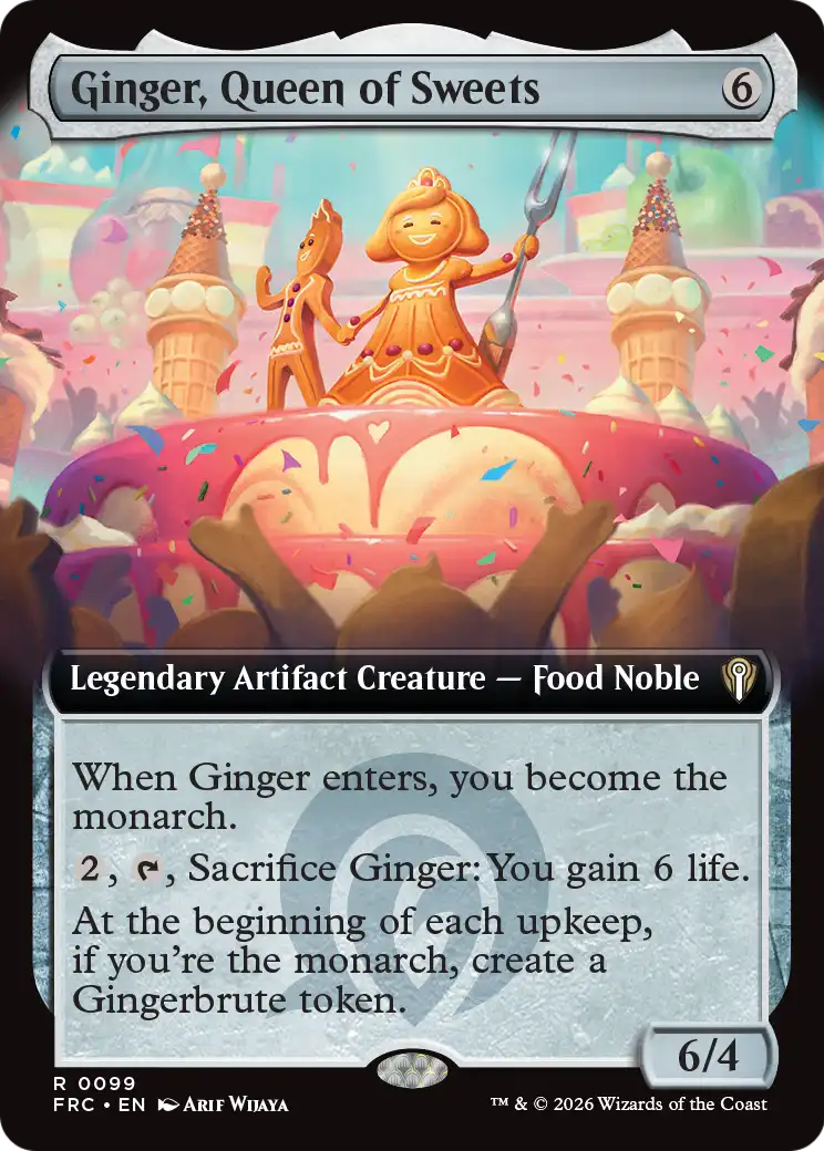 Ginger, Queen of Sweets (Extended Art) [Reality Fracture Commander] | Lots Moore NSW