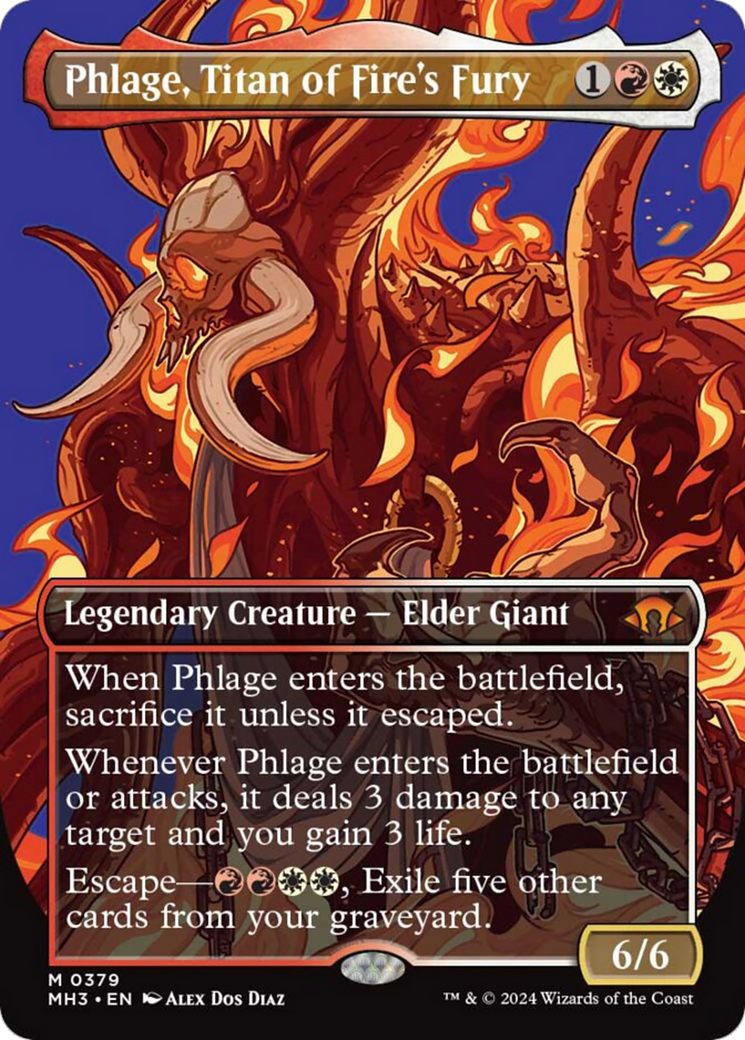 Phlage, Titan of Fire's Fury (Borderless) [Modern Horizons 3] | Lots Moore NSW