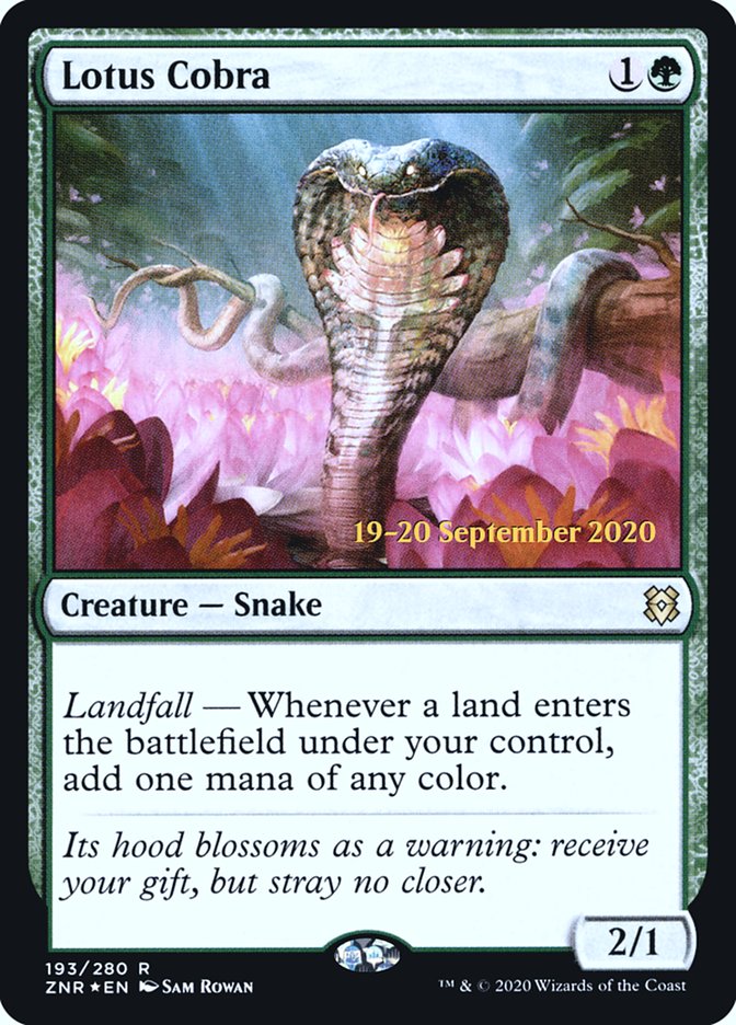 Lotus Cobra [Zendikar Rising Prerelease Promos] | Lots Moore NSW