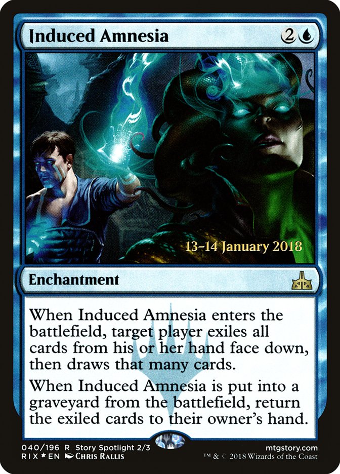 Induced Amnesia [Rivals of Ixalan Prerelease Promos] | Lots Moore NSW