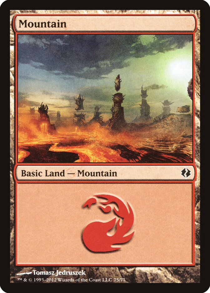 Mountain (75) [Duel Decks: Venser vs. Koth] | Lots Moore NSW