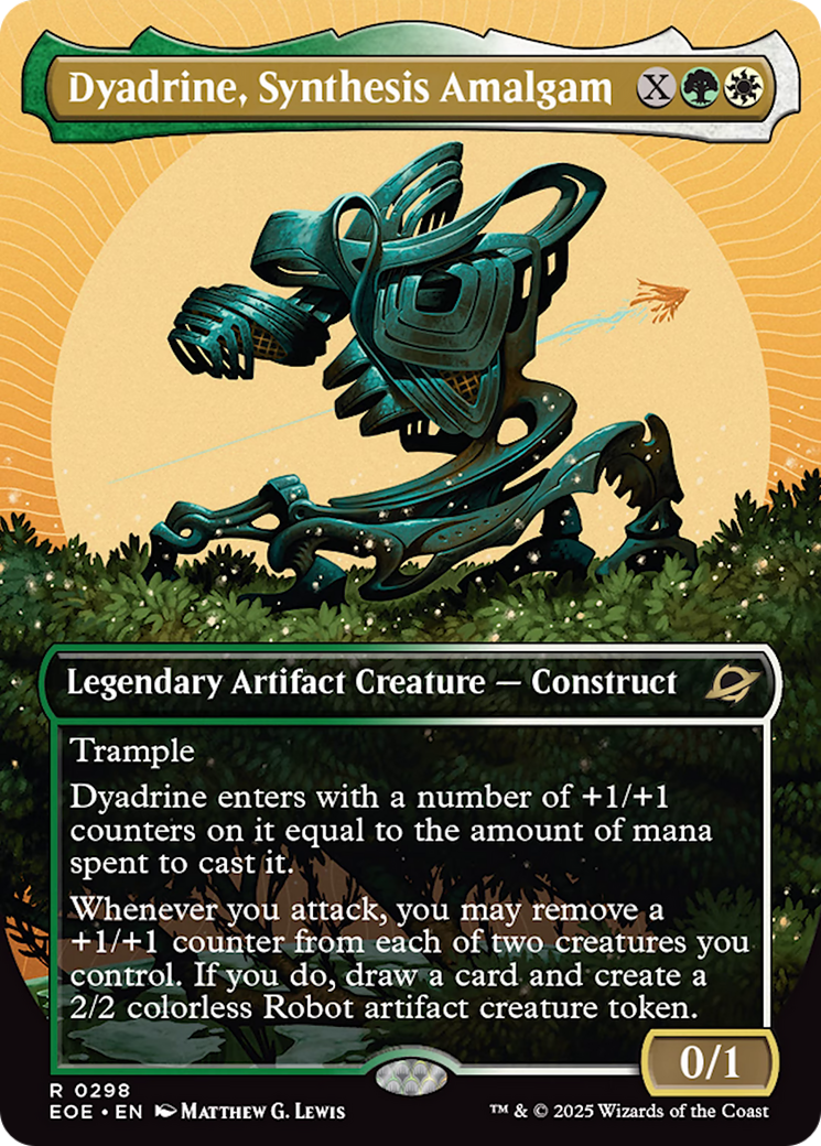 Dyadrine, Synthesis Amalgam (Borderless) [Edge of Eternities] | Lots Moore NSW