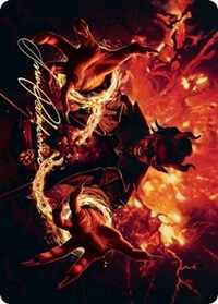 Tibalt's Trickery Art Card (Gold-Stamped Signature) [Kaldheim Art Series] | Lots Moore NSW