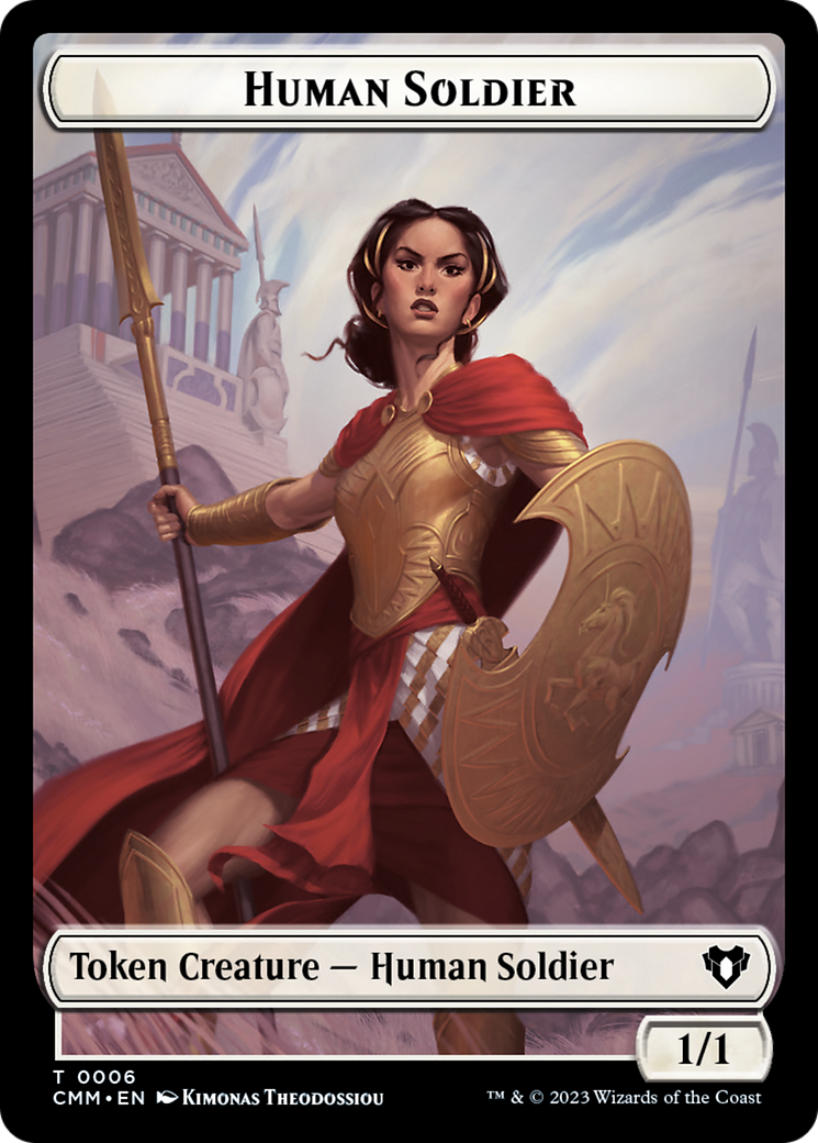 Human Soldier Token [Commander Masters Tokens] | Lots Moore NSW