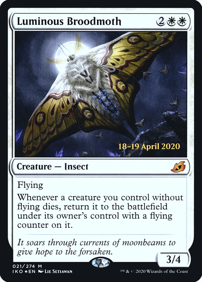 Luminous Broodmoth [Ikoria: Lair of Behemoths Prerelease Promos] | Lots Moore NSW