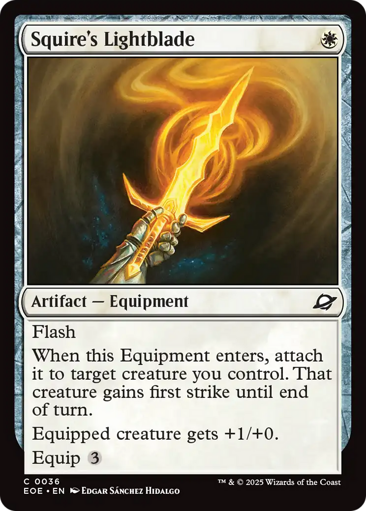 Squire's Lightblade [Edge of Eternities] | Lots Moore NSW