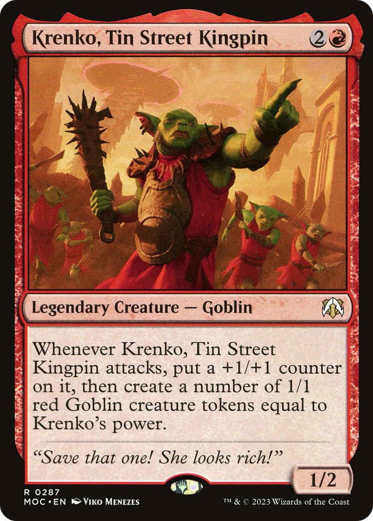 Krenko, Tin Street Kingpin [March of the Machine Commander] | Lots Moore NSW