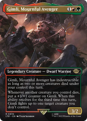 Gimli, Mournful Avenger (Borderless Alternate Art) [The Lord of the Rings: Tales of Middle-Earth] | Lots Moore NSW