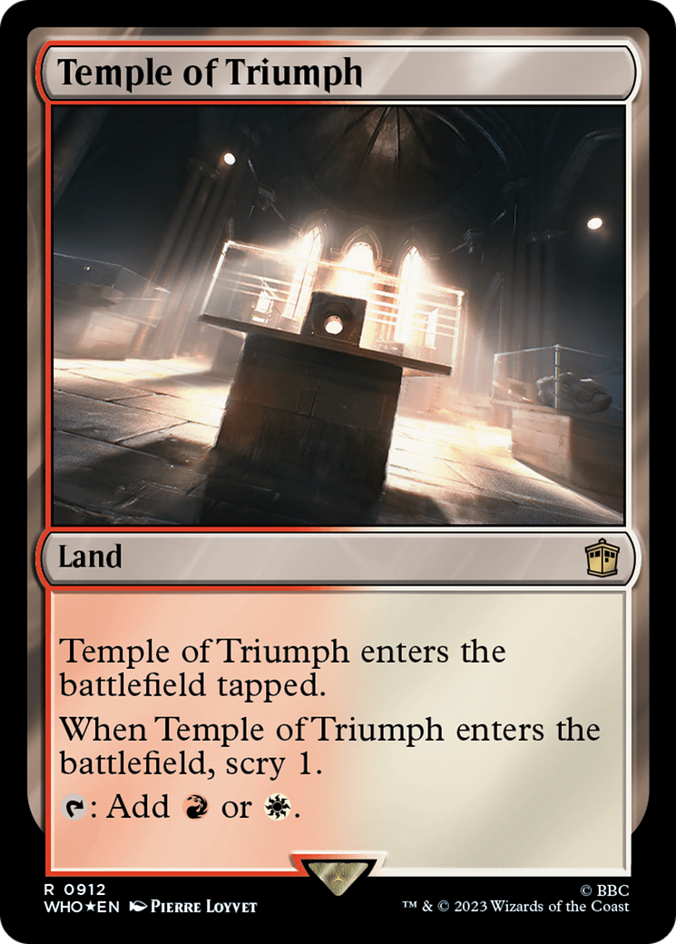 Temple of Triumph (Surge Foil) [Doctor Who] | Lots Moore NSW