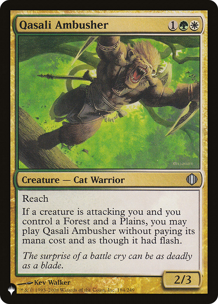 Qasali Ambusher [The List] | Lots Moore NSW