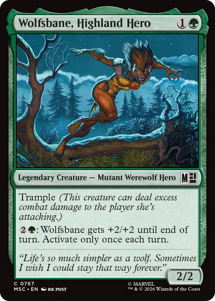 Wolfsbane, Highland Hero [Marvel Super Heroes Commander] | Lots Moore NSW
