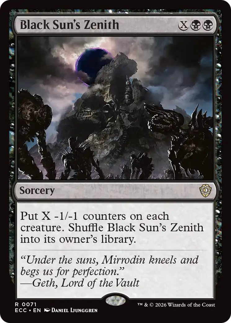 Black Sun's Zenith [Lorwyn Eclipsed Commander] | Lots Moore NSW
