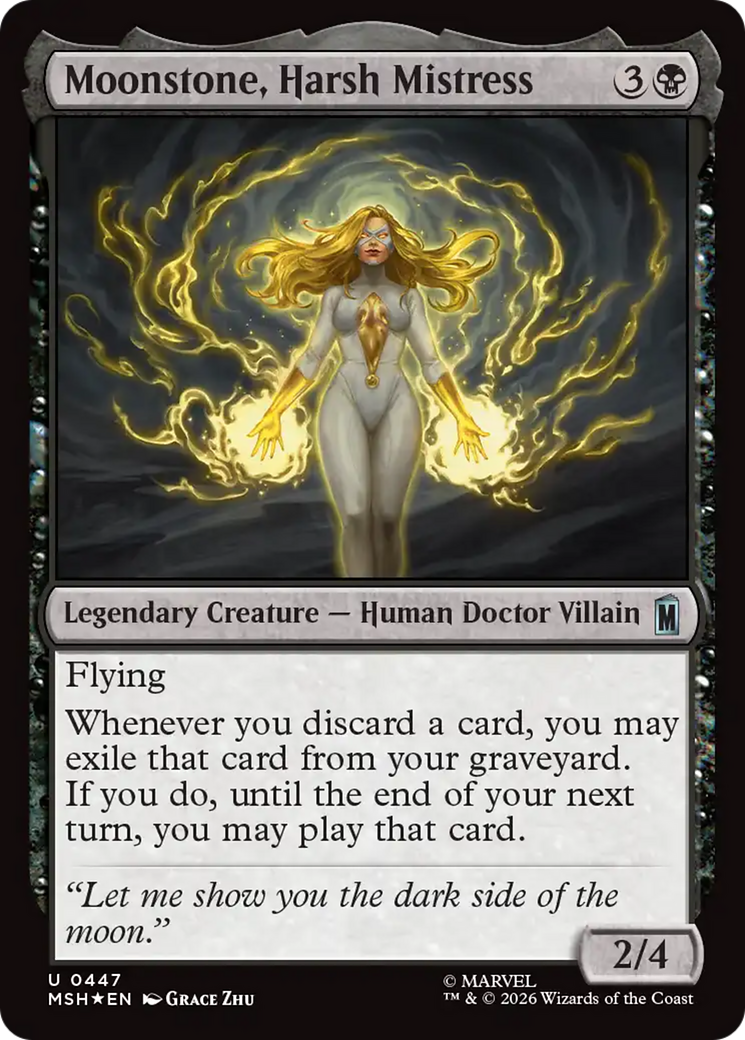 Moonstone, Harsh Mistress (Surge Foil) [Marvel Super Heroes] | Lots Moore NSW