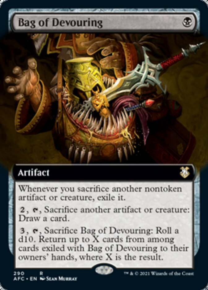 Bag of Devouring (Extended Art) [Dungeons & Dragons: Adventures in the Forgotten Realms Commander] | Lots Moore NSW