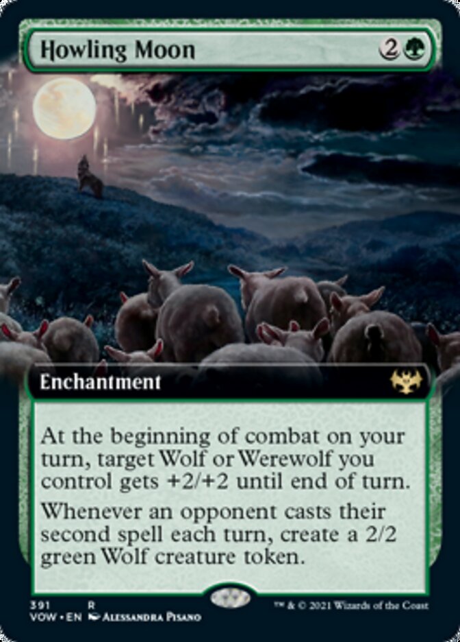 Howling Moon (Extended Art) [Innistrad: Crimson Vow] | Lots Moore NSW