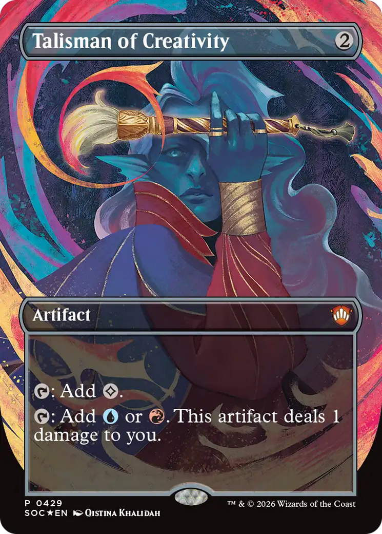 Talisman of Creativity (Borderless) [Secrets of Strixhaven Commander] | Lots Moore NSW