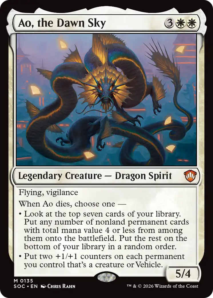 Ao, the Dawn Sky [Secrets of Strixhaven Commander] | Lots Moore NSW