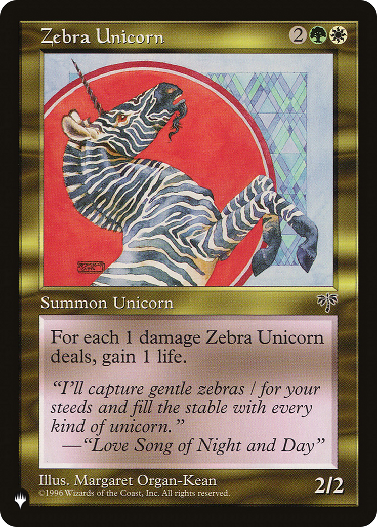 Zebra Unicorn [The List] | Lots Moore NSW