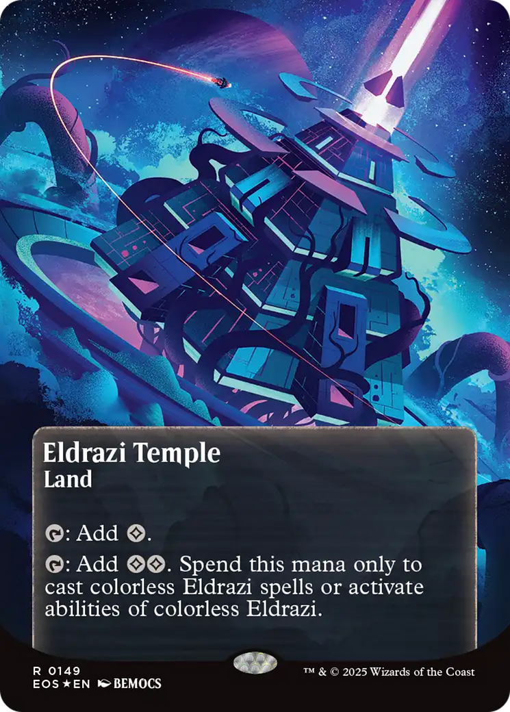 Eldrazi Temple (0149) (Borderless) (Galaxy Foil) [Edge of Eternities: Stellar Sights] | Lots Moore NSW