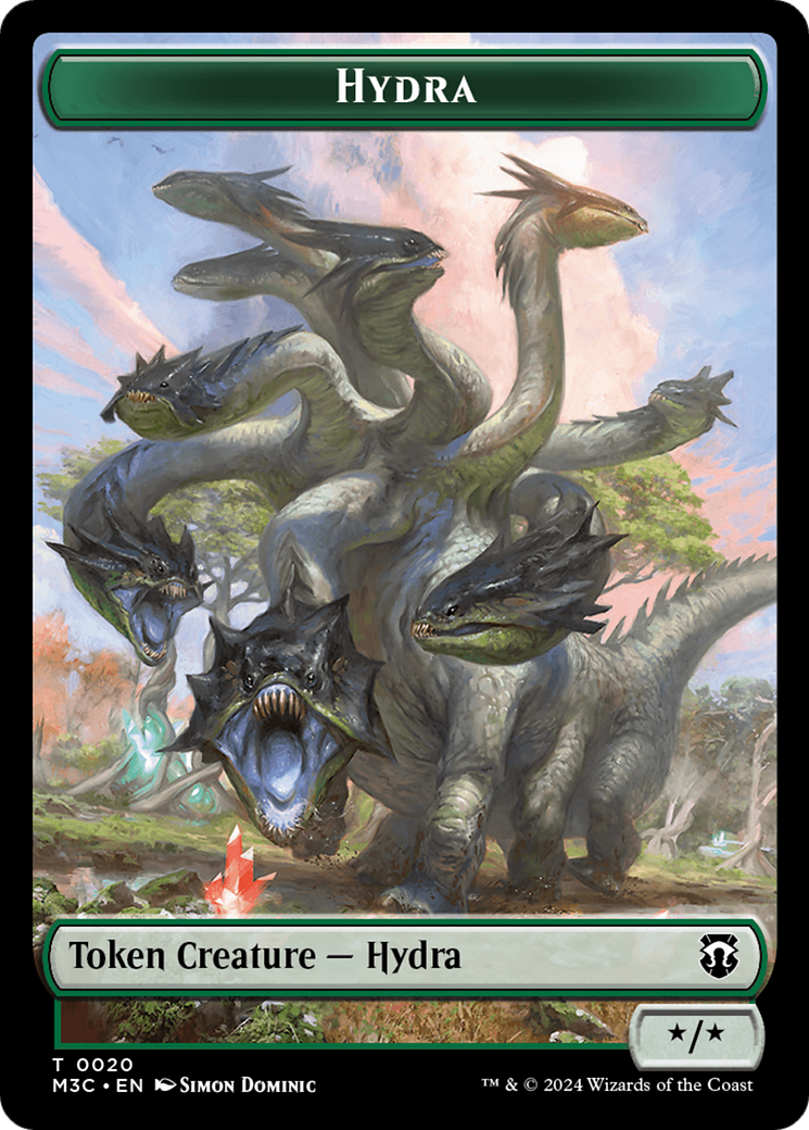 Hydra // Boar Double-Sided Token [Modern Horizons 3 Commander Tokens] | Lots Moore NSW