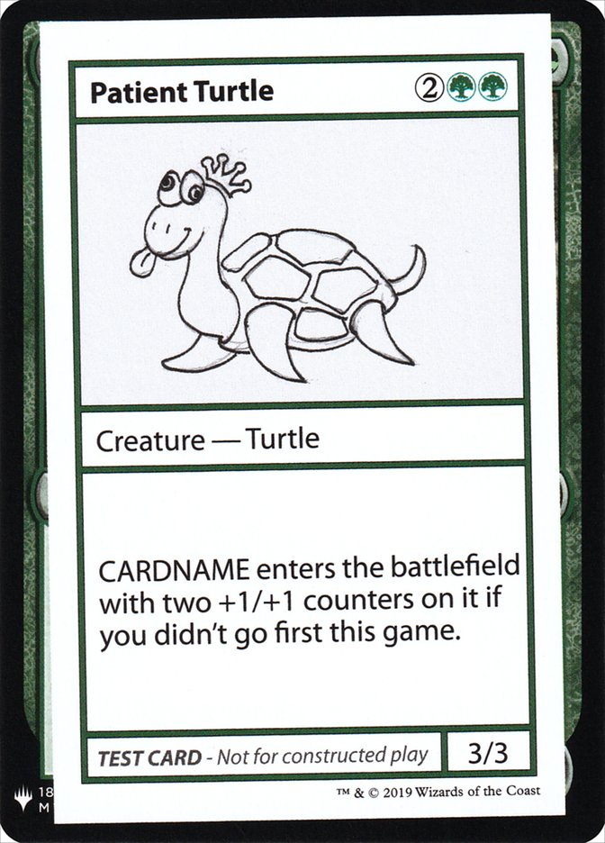 Patient Turtle [Mystery Booster Playtest Cards] | Lots Moore NSW
