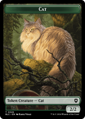 Elemental // Cat Double-Sided Token [Bloomburrow Commander Tokens] | Lots Moore NSW