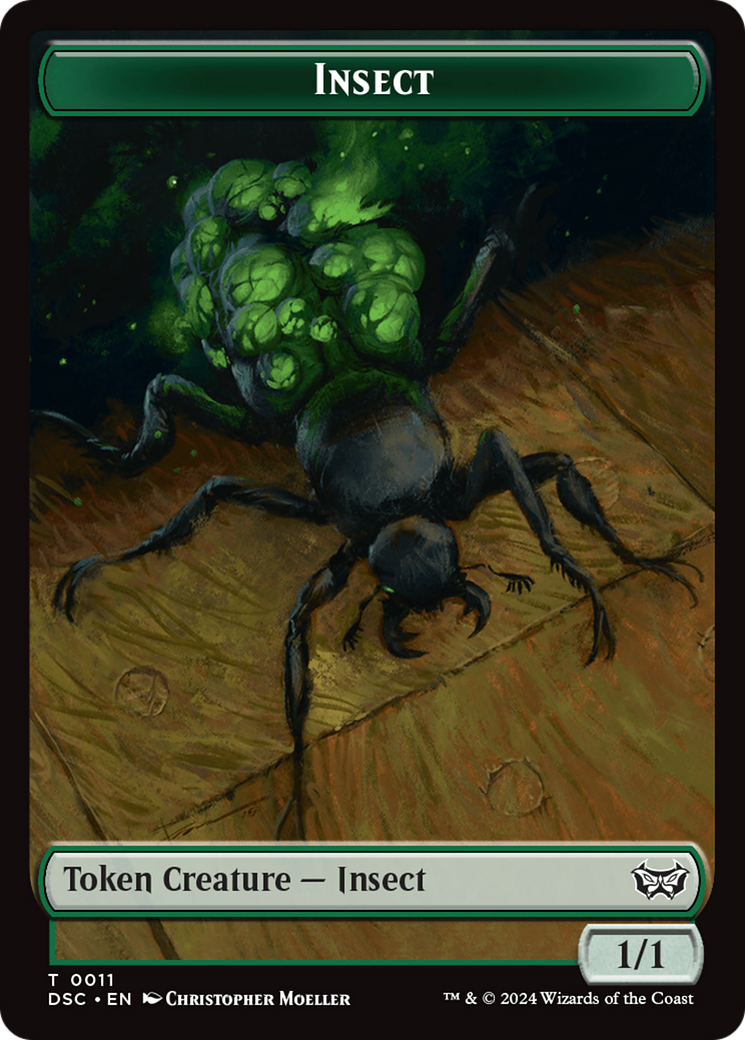 Insect (0011) // Shapeshifter Double-Sided Token [Duskmourn: House of Horror Commander Tokens] | Lots Moore NSW