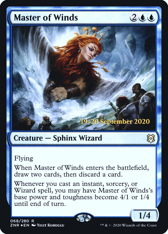 Master of Winds [Zendikar Rising Prerelease Promos] | Lots Moore NSW