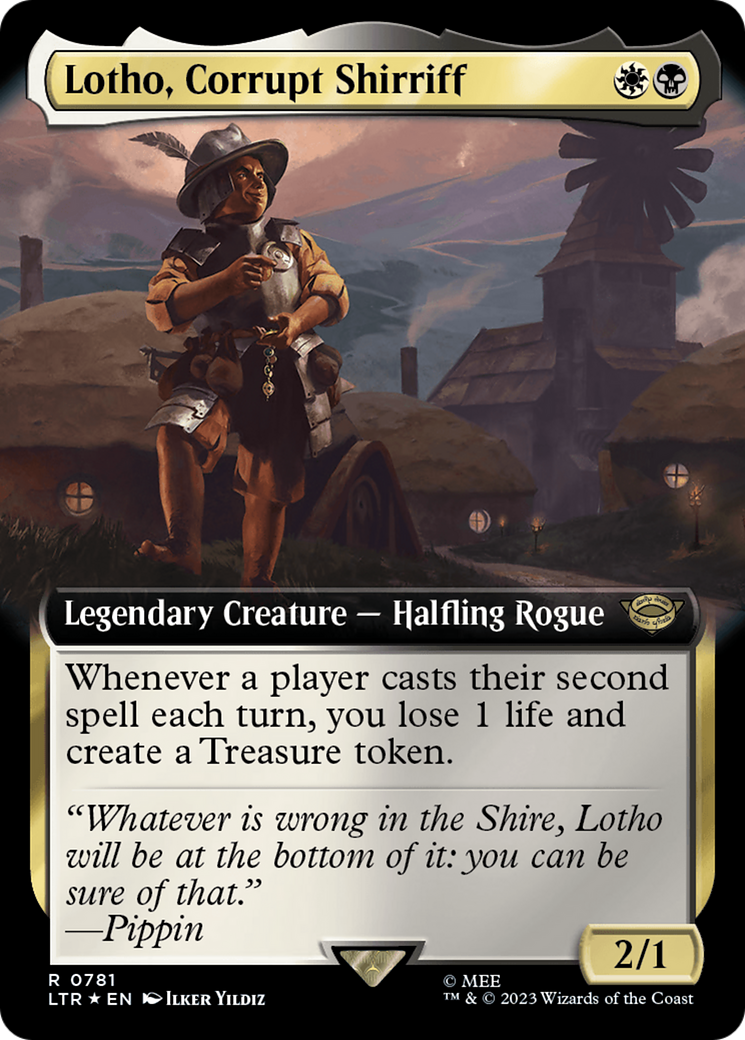 Lotho, Corrupt Shirriff (Extended Art) (Surge Foil) [The Lord of the Rings: Tales of Middle-Earth] | Lots Moore NSW