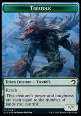 Human // Treefolk Double-Sided Token [Innistrad: Midnight Hunt Tokens] | Lots Moore NSW