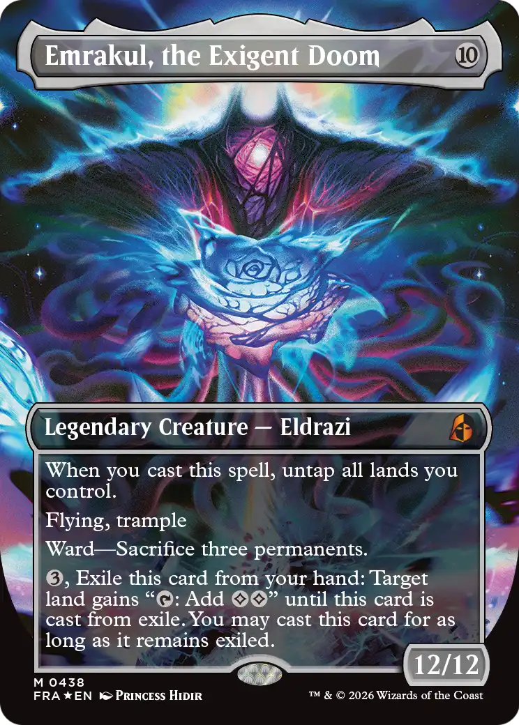 Emrakul, the Exigent Doom (Borderless) [Reality Fracture] | Lots Moore NSW