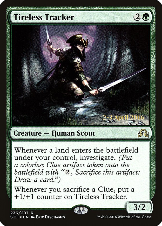 Tireless Tracker [Shadows over Innistrad Prerelease Promos] | Lots Moore NSW