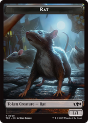 Human // Rat Double-Sided Token [Tarkir: Dragonstorm Commander Tokens] | Lots Moore NSW